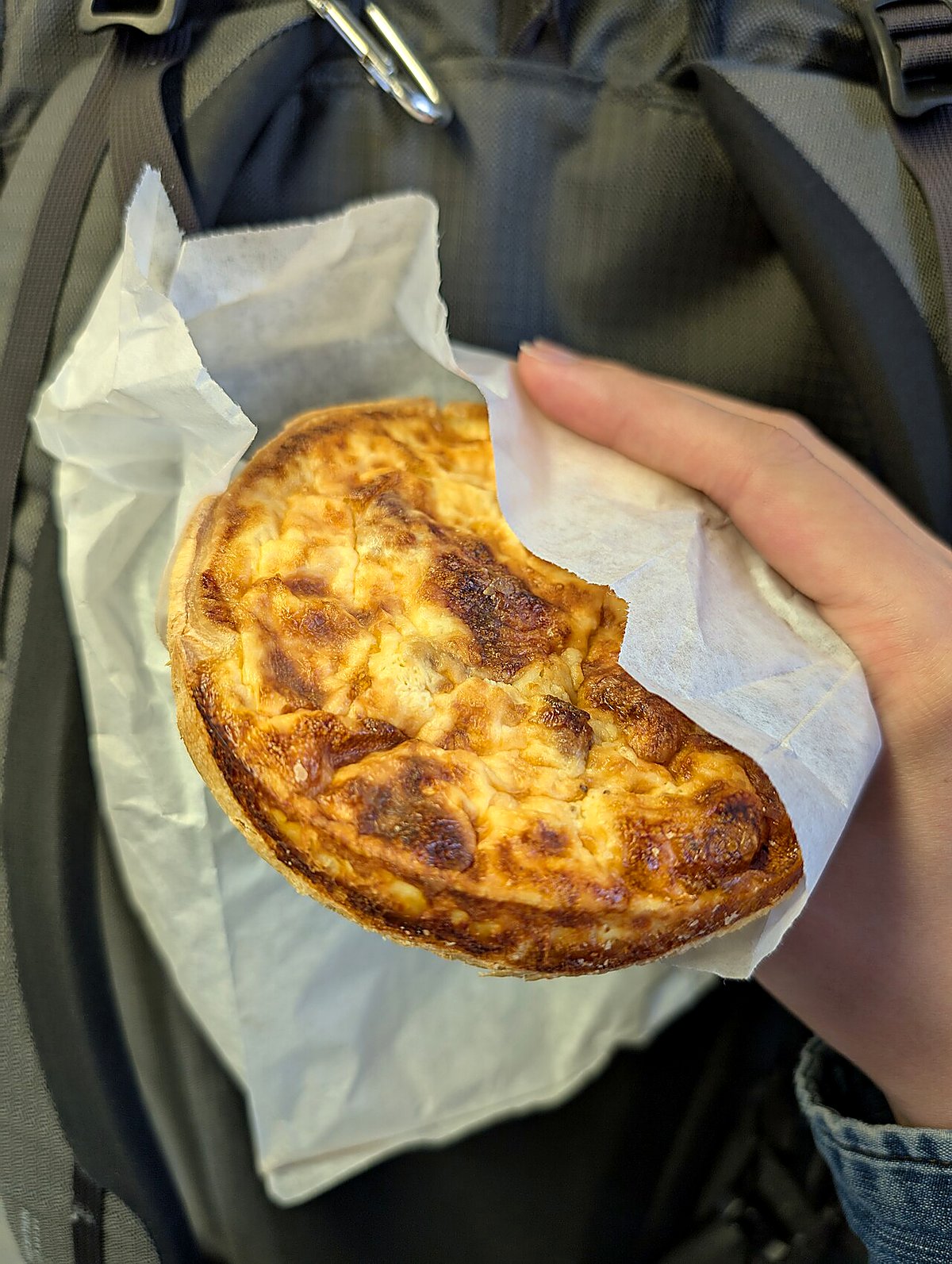 A golden quiche Lorraine with crisp pastry