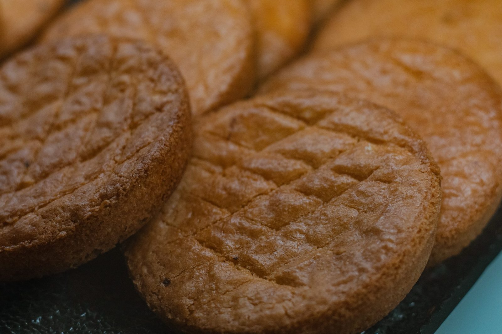 Buttery sablés fresh from the oven